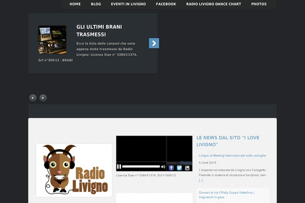 radiolivigno.it site used Music1