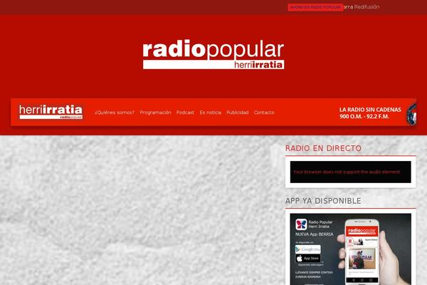 radiopopular.com site used Radiopopular