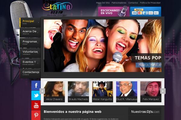 radiosaborlatino.com site used Radio Station
