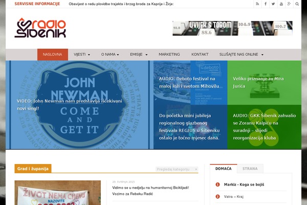 radiosibenik.hr site used Radio2015