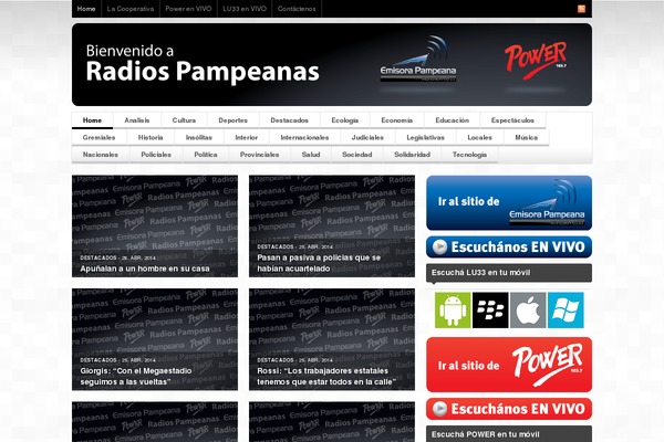 radiospampeanas.com.ar site used Spectrumv1.0.2