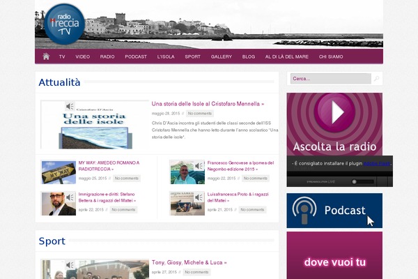 radiotrecciaischia.tv site used Cityvision