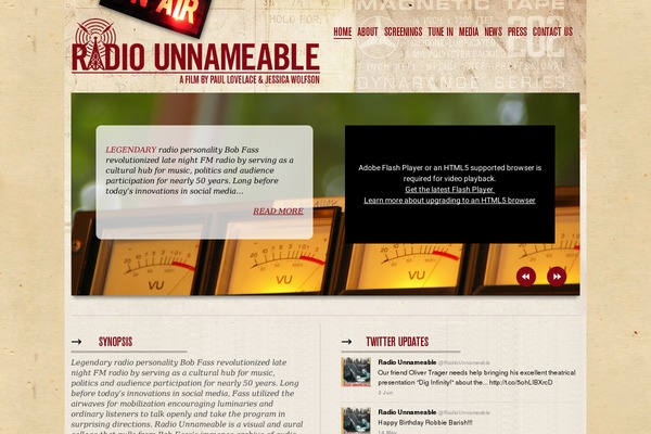 radiounnameablemovie.com site used Radio
