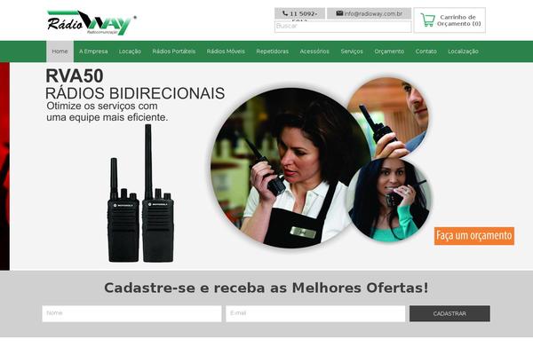 radioway.com.br site used FlatOn