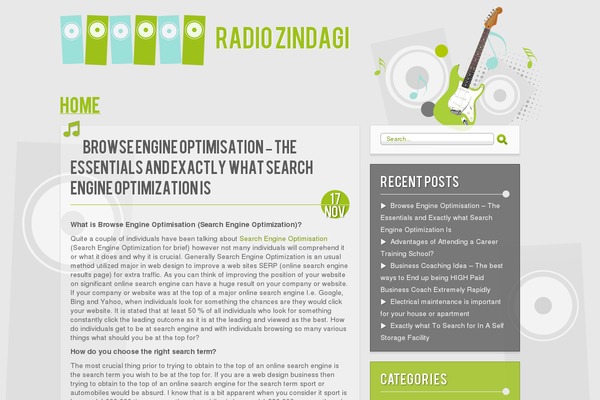 radiozindagi.in site used Music
