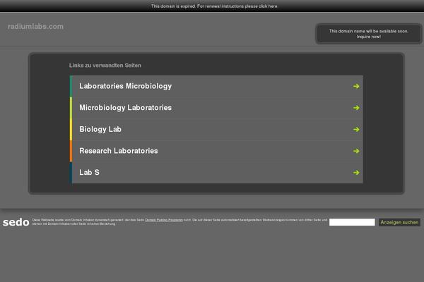 radiumlabs.com site used Radium-labs
