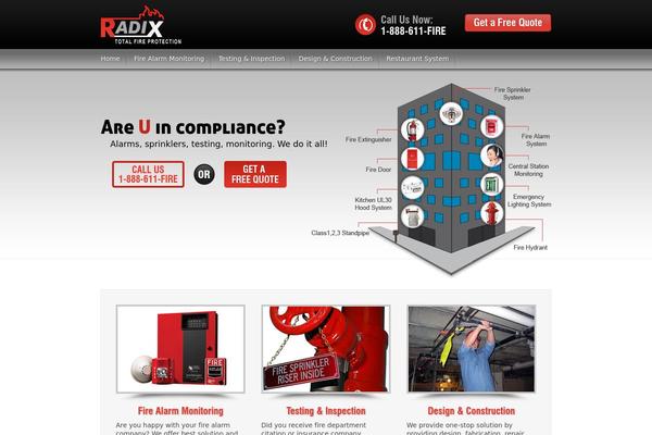 radixfire.com site used Radix