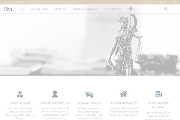 Anwalt theme site design template sample