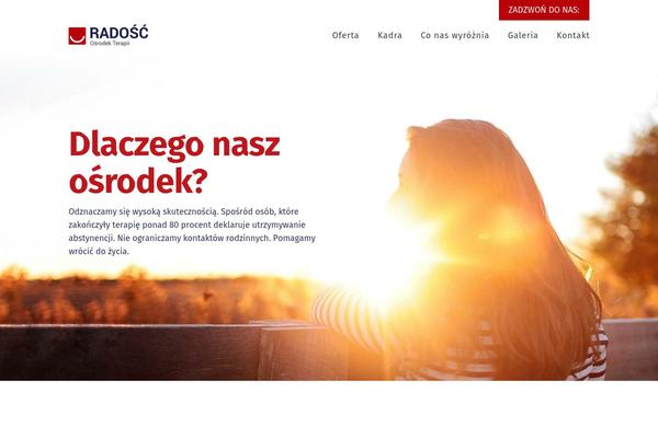 radosc.org site used X | The Theme