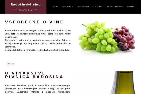 radosinskevino.sk site used Goodoldwinewp