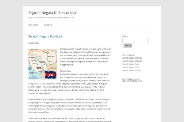 Twenty Twelve theme site design template sample