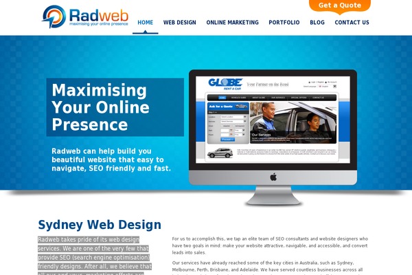 radweb.com.au site used Radweb