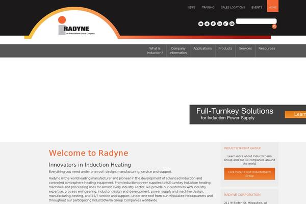radyne.com site used Inductotherm