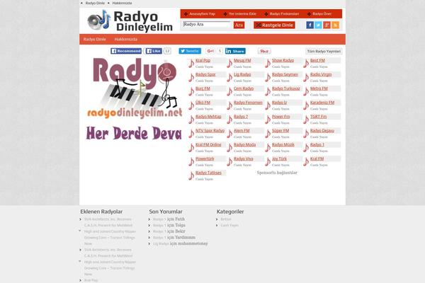 radyodinleyelim.net site used Wp-radyo