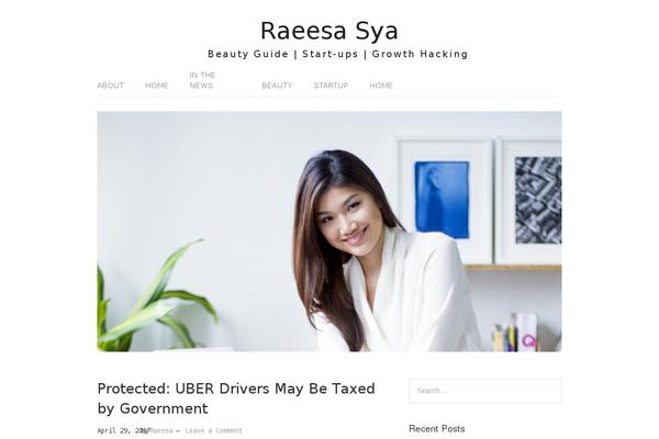 raeesasya.com site used Lifestyle