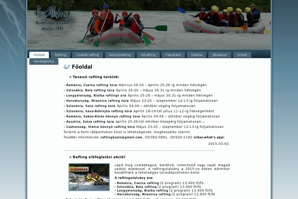 raft.hu site used Wiking_rafting_team_b
