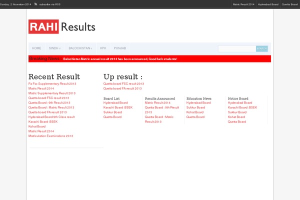 rahiedu.com site used Result