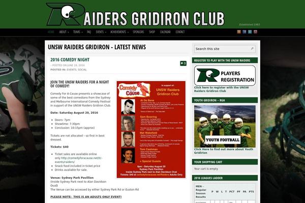 raidersgridiron.com site used Raidersgridiron