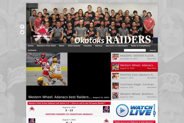 raiderslacrosse.ca site used Footballclub-2.4.2.1