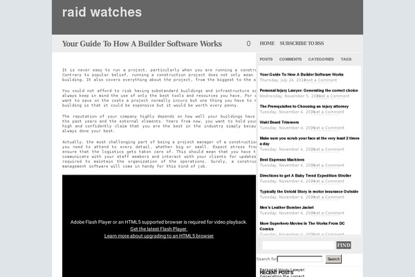 raidwatches.com site used greyville