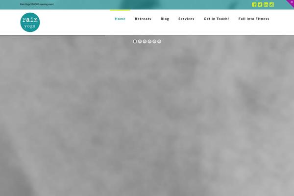 rain-yoga.com site used X | The Theme
