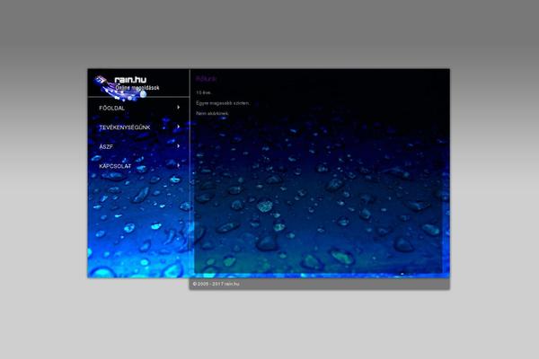 Rain theme site design template sample