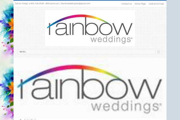 rainboweddings.com site used Avada