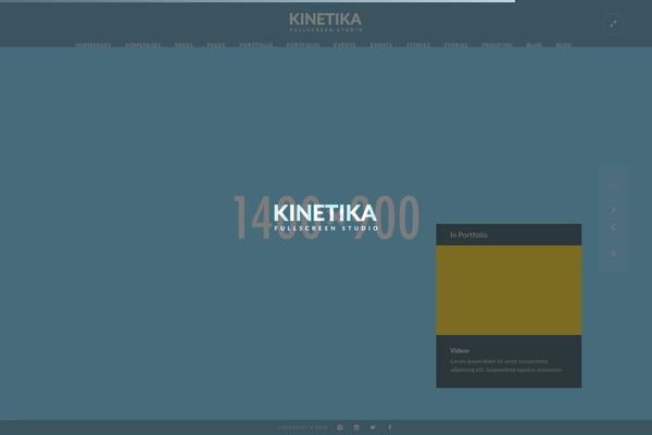 Kinetika theme site design template sample