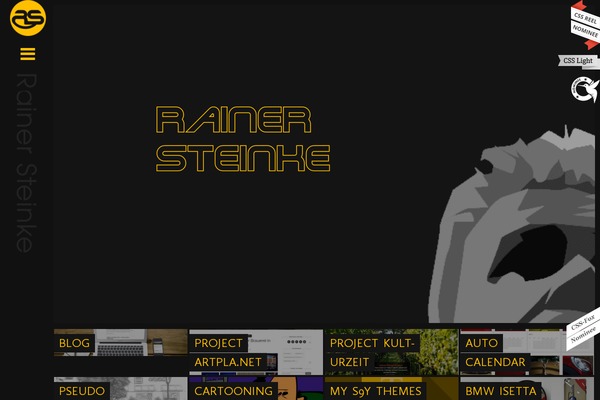 rainersteinke.com site used Css Reel