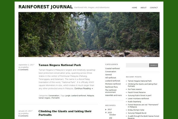 rainforestjournal.com site used Rainforest-journal