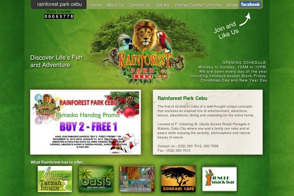 rainforestparkcebu.com site used Rainforest [theme In Modified Directory]