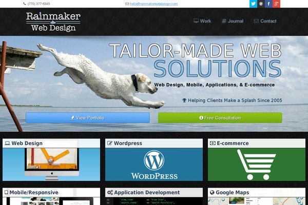WordPress website example screenshot