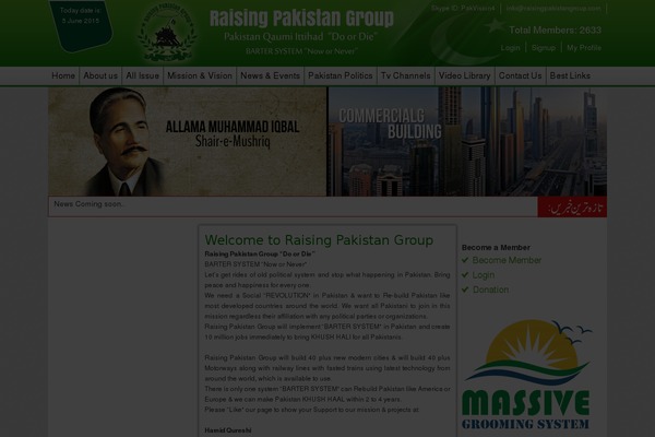 raisingpakistangroup.com site used Raising-pakistan-group