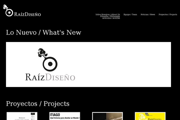 raizdiseno.org site used Raiz