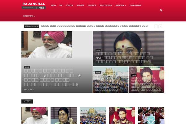 Newspaper theme site design template sample