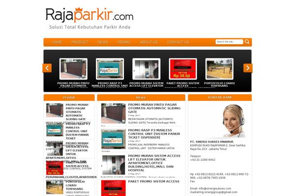 rajaparkir.com site used Rajaparkir