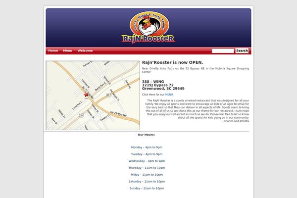 Default theme site design template sample