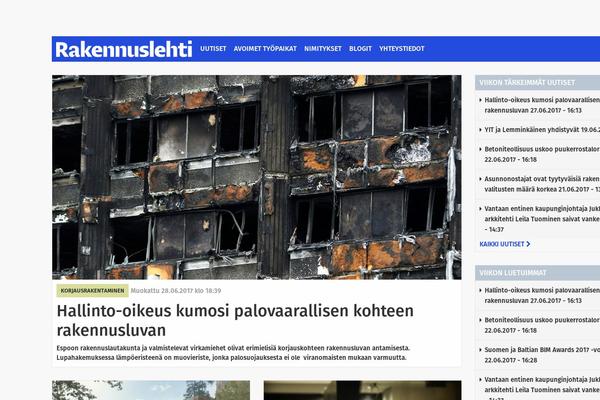 rakennuslehti.fi site used Rakennuslehti.fi
