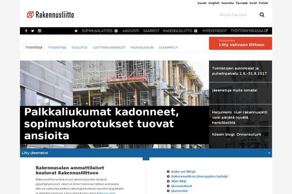 rakennusliitto.fi site used Rakennusliittov2