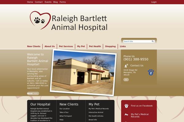 raleighbartlettanimalhospital.com site used Webstersalient