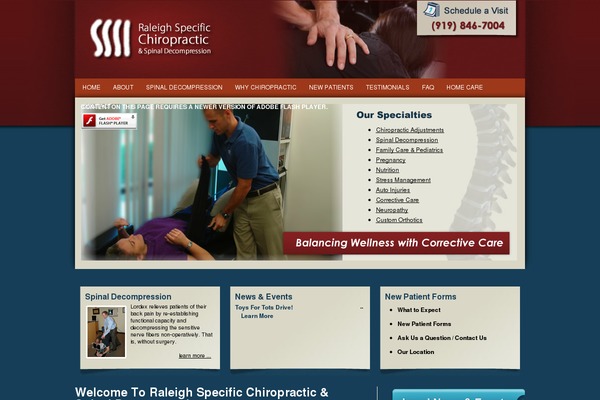 raleighchiropractic.com site used Chiropractic