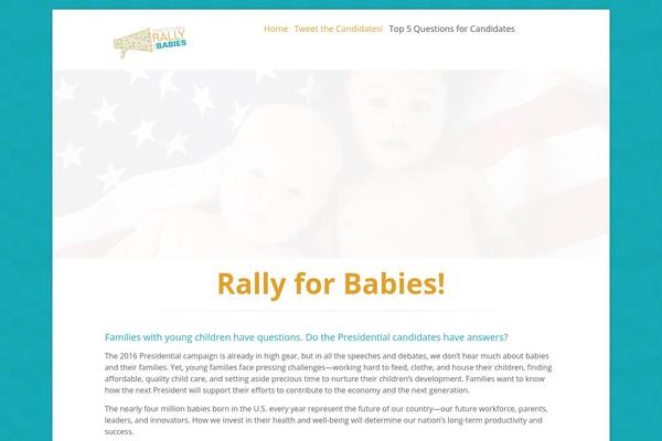 rally4babies.org site used Wp-candidate