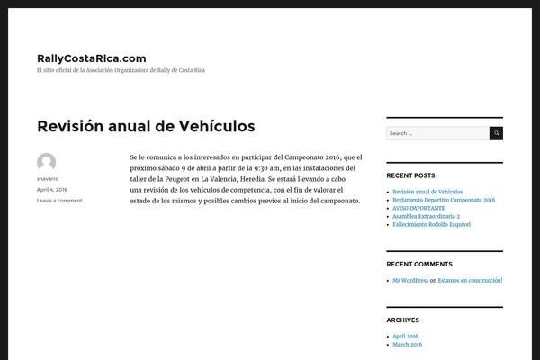 WordPress website example screenshot