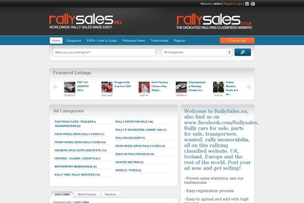rallysales.eu site used ClassiPress