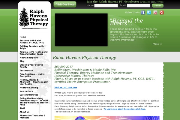 Twenty Ten theme site design template sample