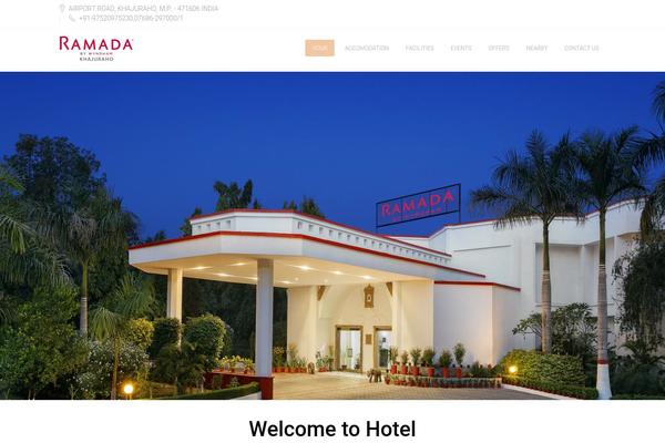 ramadakhajuraho.com site used Hotelia