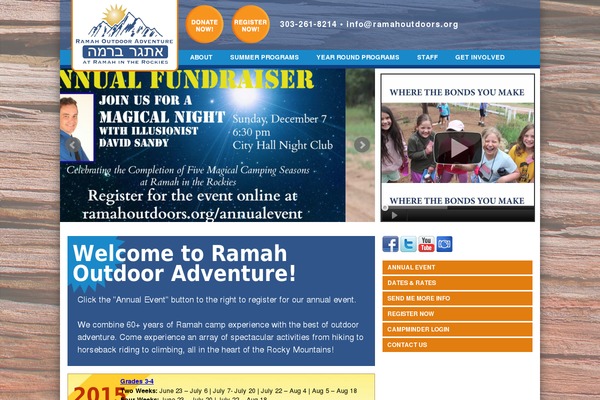 ramahoutdoors.org site used Ramahtheme2013