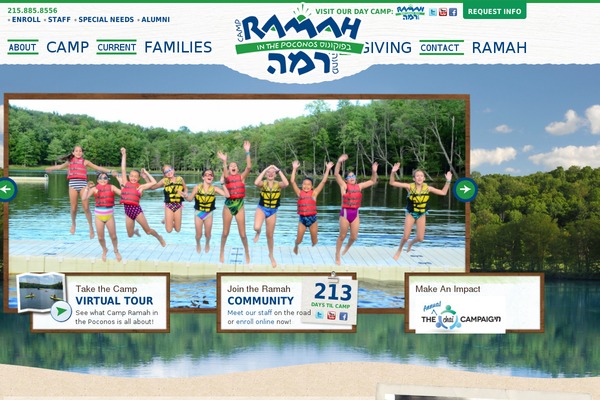 ramahpoconos.org site used Camp-ramah