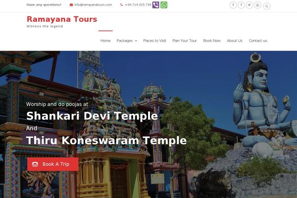 ramayanatours.com site used Travel Eye