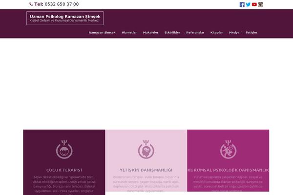 Psychologist theme site design template sample